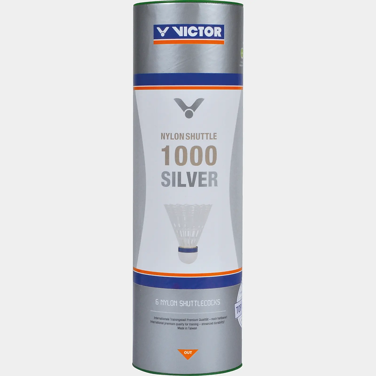 Волани для бадмінтону VICTOR Nylon Shuttle 1000 Silver