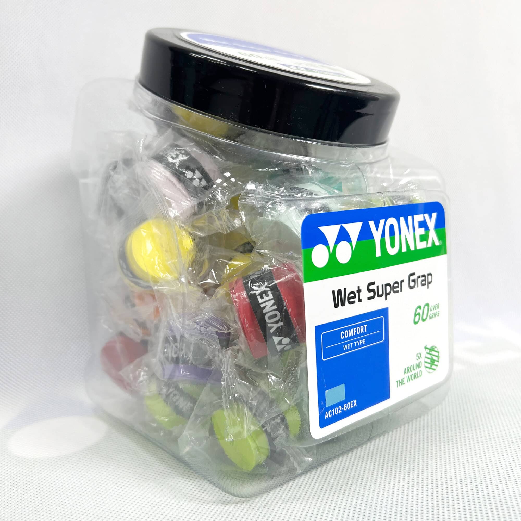 Намотки Yonex AC102-60 Super Grap Overgrip Bucket Pack (60 шт.) - Зображення 4