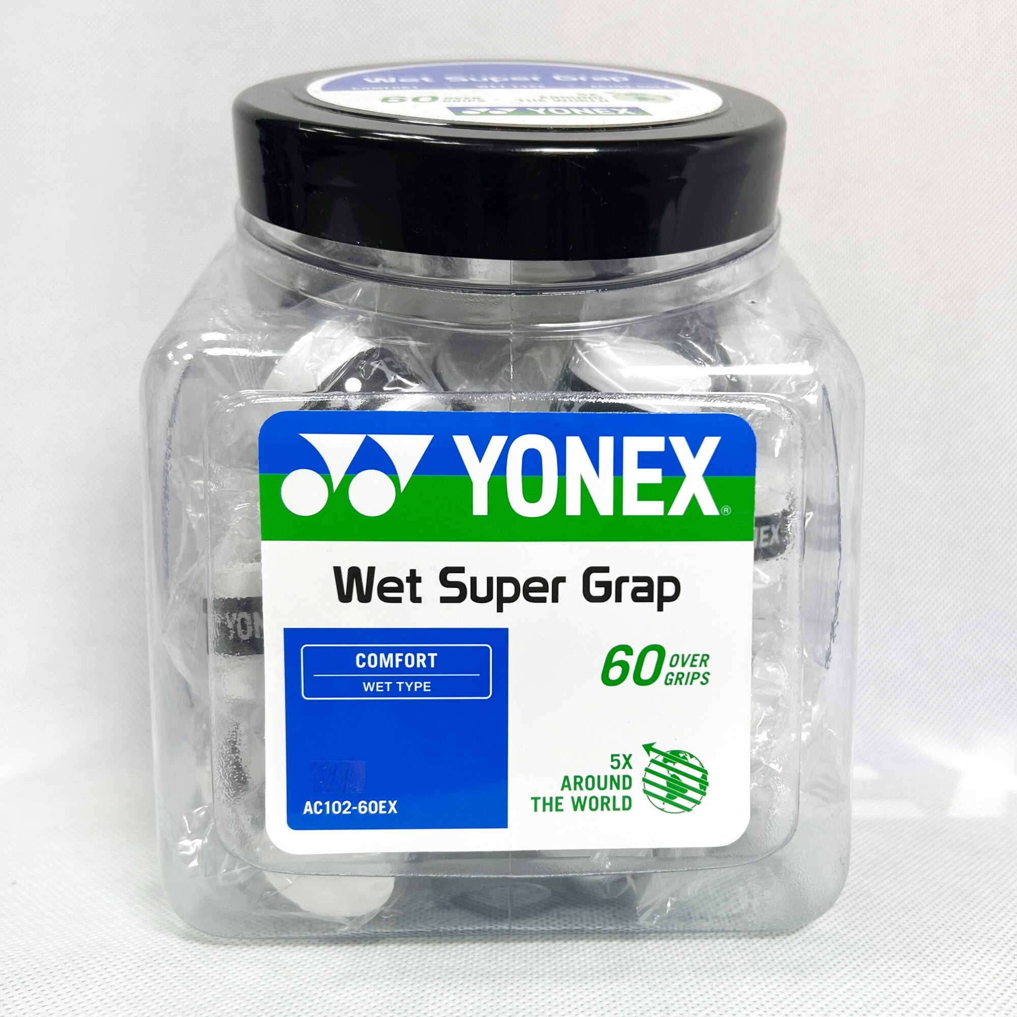 Намотки Yonex AC102-60 Super Grap Overgrip Bucket Pack (60 шт.) - Зображення 7